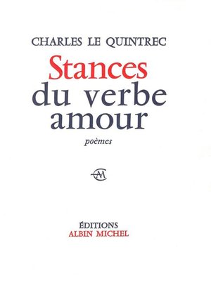 cover image of Stances du verbe amour